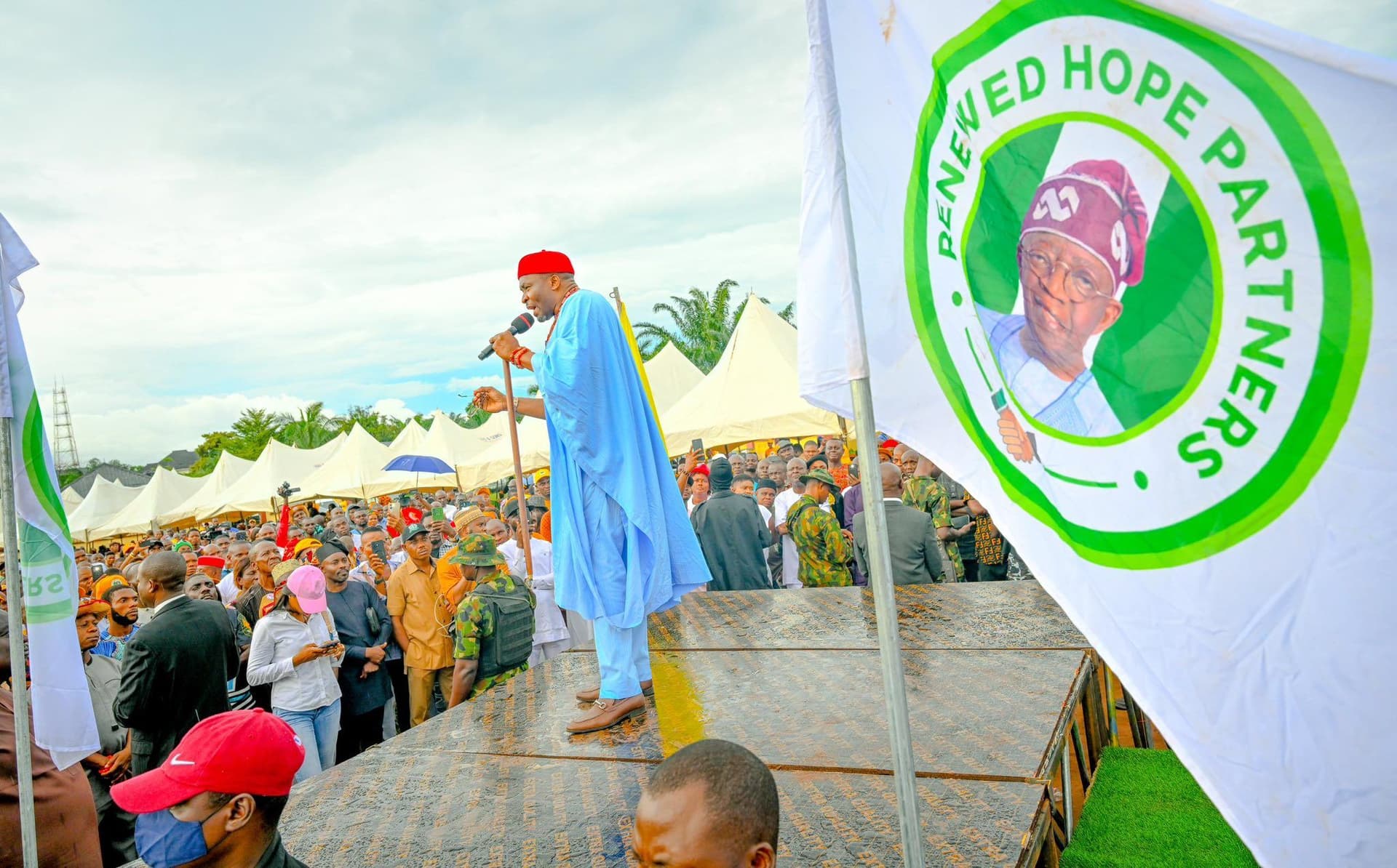 Benjamin Okezie Kalu yesterday at Abia Hotels Umuahia