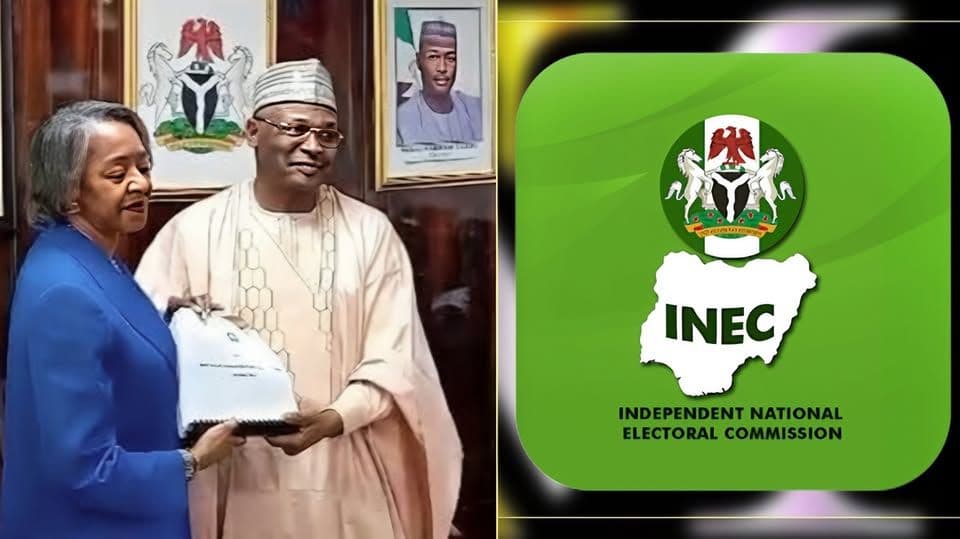 Yakubu Hands Over to May Agbamuche as Acting INEC Chairman