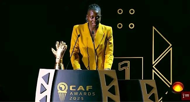 Nnadozie Wins CAF Best Goalkeeper Prize For Third Time In A Row
