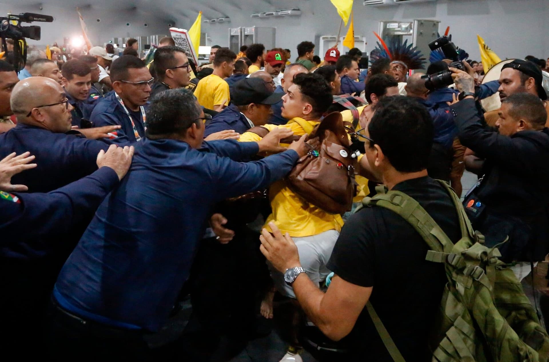 Indigenous Protesters Clash With Security At COP30 Summit In Brazil