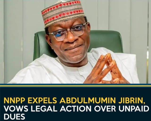 The Kano State chapter of the New Nigeria People’s Party (NNPP) has expelled Abdulmumin Jibrin Kofa